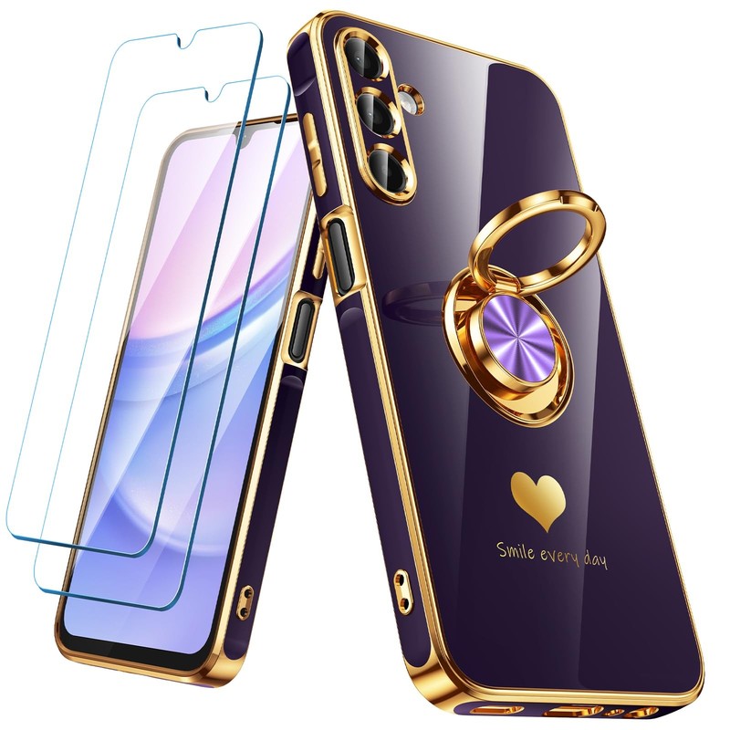 Funda Case Carcasa Morado Para GALAXY A15 5G 6.5″ Con Protector De Pantalla