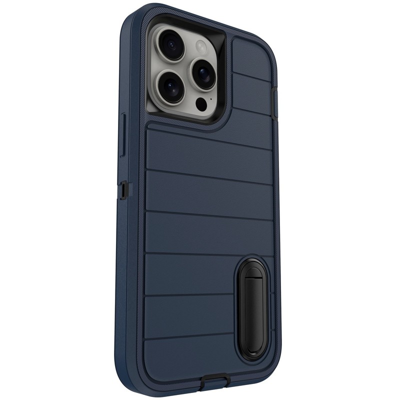 For iPhone 13 Pro Max/13 Pro/13 Heavy Duty Kickstand Hard Case,3in1 Layers Cover gallery