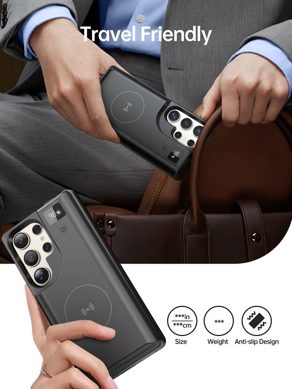 NEWDERY S25 Ultra Wireless Battery Case For Samsung S25 Ultra Power Bank Case gallery
