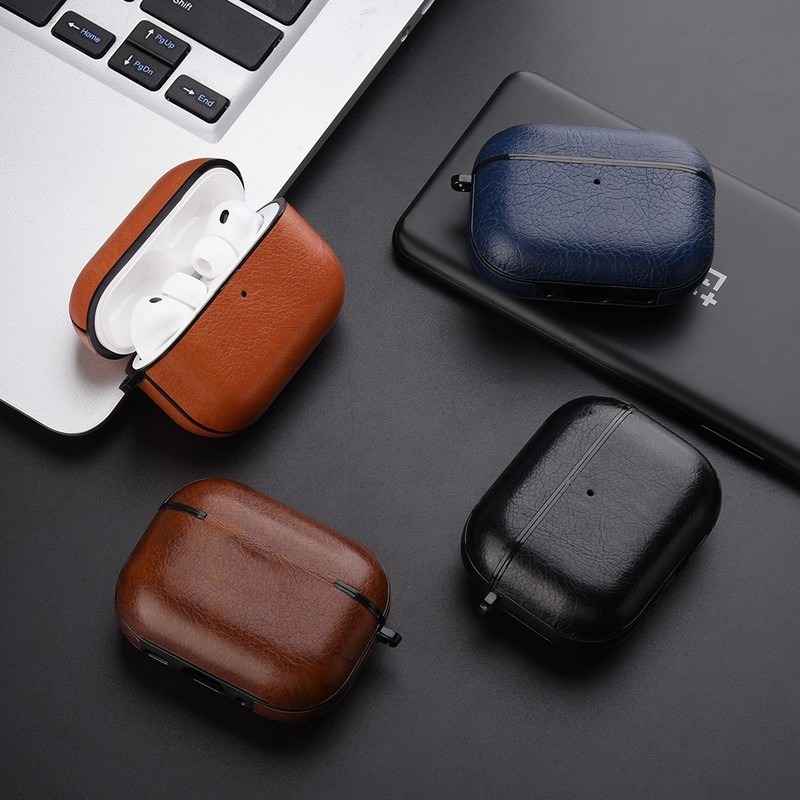 For Airpods Pro 3rd 2025/4th/3rd/Pro 2nd/1st Gen Retro Shockproof Leather Case gallery