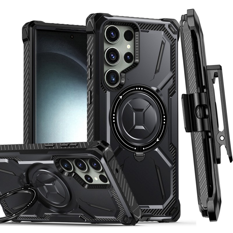 For Samsung S25 Ultra S24 S23 S22 S21 Heavy Duty Defender Case Belt Clip Holster