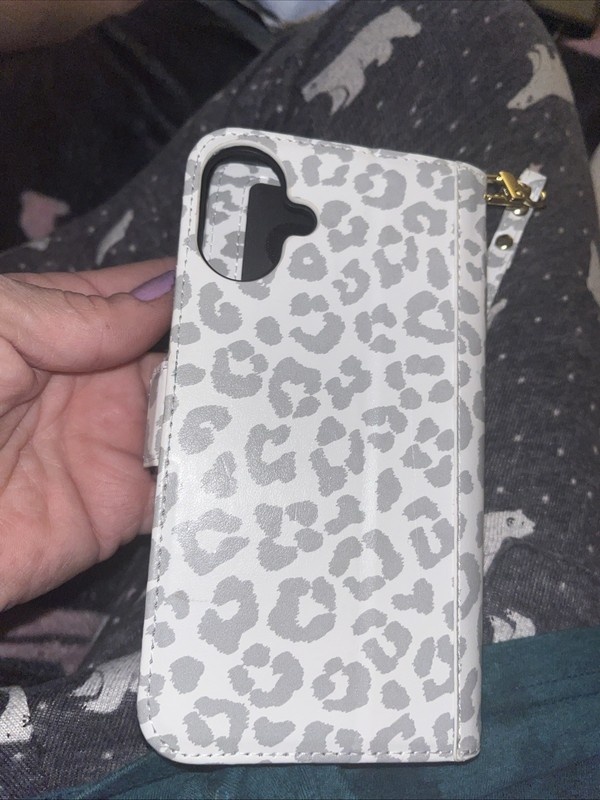 iPhone Wallet Case Leopard Print