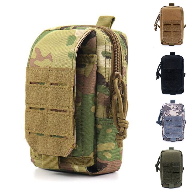 Tactical Molle Pouch Belt Military Cell Phone Holster Case for iPhone Waist Bag