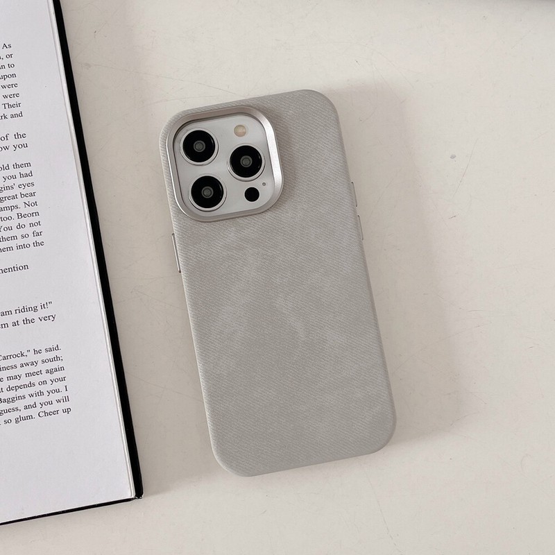 Magnetic Flannel Fiber For Magsafe Wireless Charge Case For iPhone 16 15 Pro Max