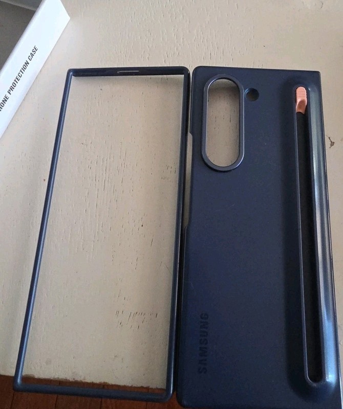 Samsung - Galaxy Z Fold6 S Pen Case - Navy No S Pen