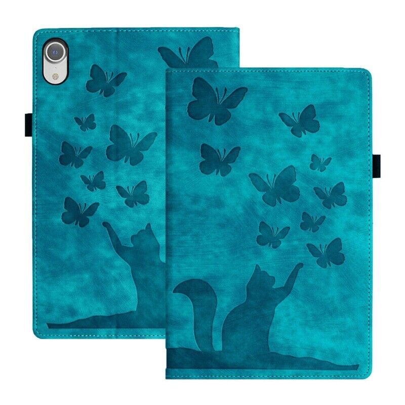 Cat Butterfly Tablet Stand Case For Apple iPad 5 6 7 8 9 Mini Air Pro 9.7″ 10.2“