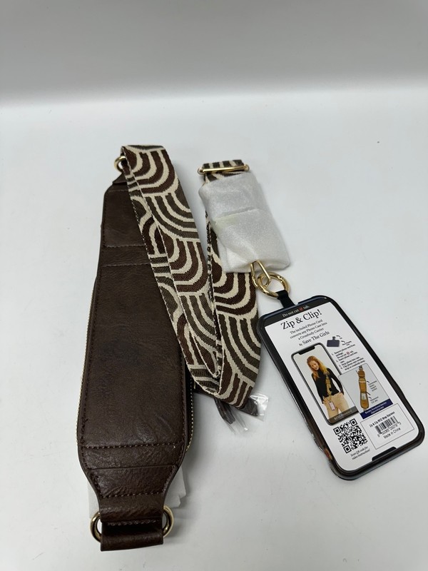 Save the Girls Zip & Clips Phone Lanyard Crossbody with Wallet – Espresso