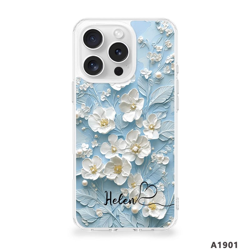 Customized Romantic Flowers Cover For iPhone 17e 15 Pro 14 16 MagSafe Phone Case