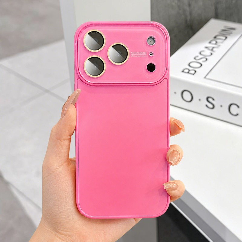 For iPhone 17 Air 16 15 14 13 12 11 Pro Max Glossy & Matte Solid Color Case