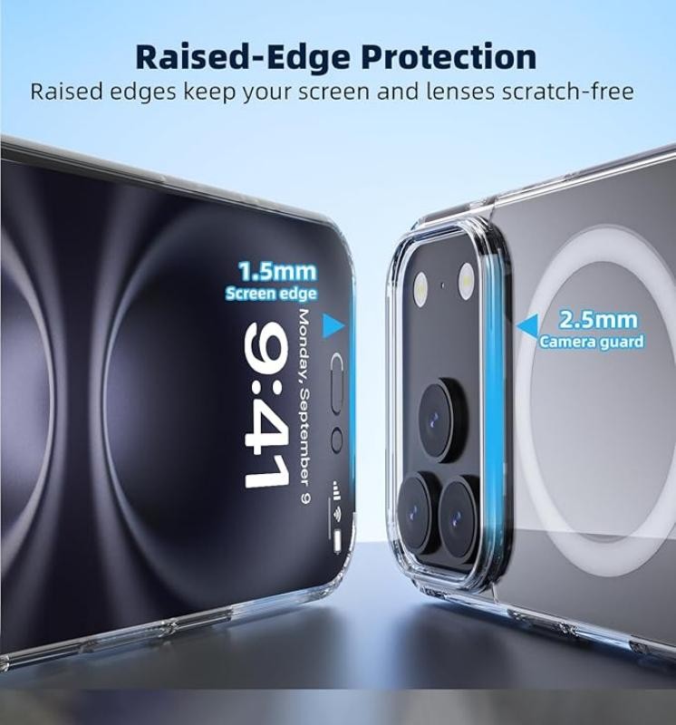 For iPhone 17 Pro /17 Pro Max /17 Air Case Shockproof Phone Cover Clear Mag Safe gallery