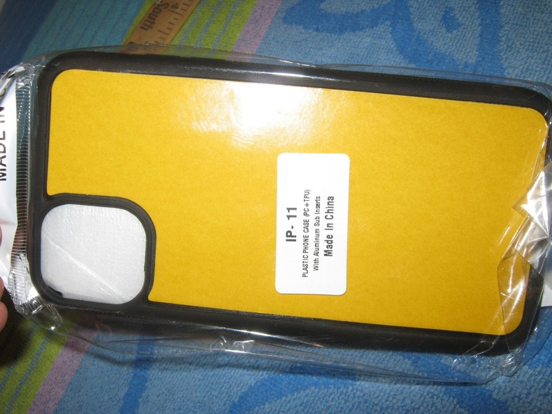 iPHONE IP – 11 Plastic Phone Case ( PC+TPU) with Glass Sub Inserts