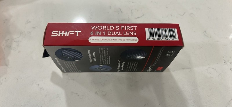 SHIFT 6-in-1 Dual Lens Case for iPhone 7 Plus Black Detachable Lens gallery