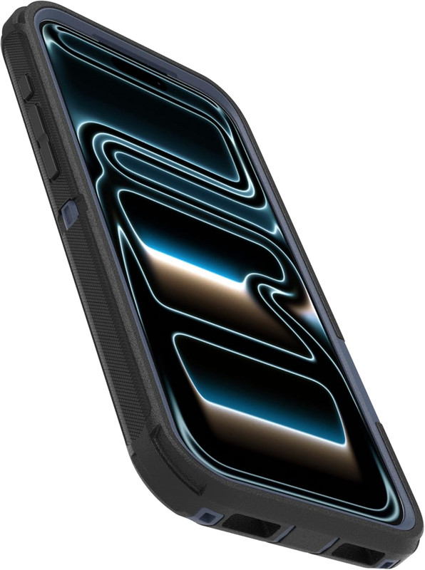 NEW Case For iPhone 17 Pro Max OtterBox Defender + Clip - BLACK BLUE gallery