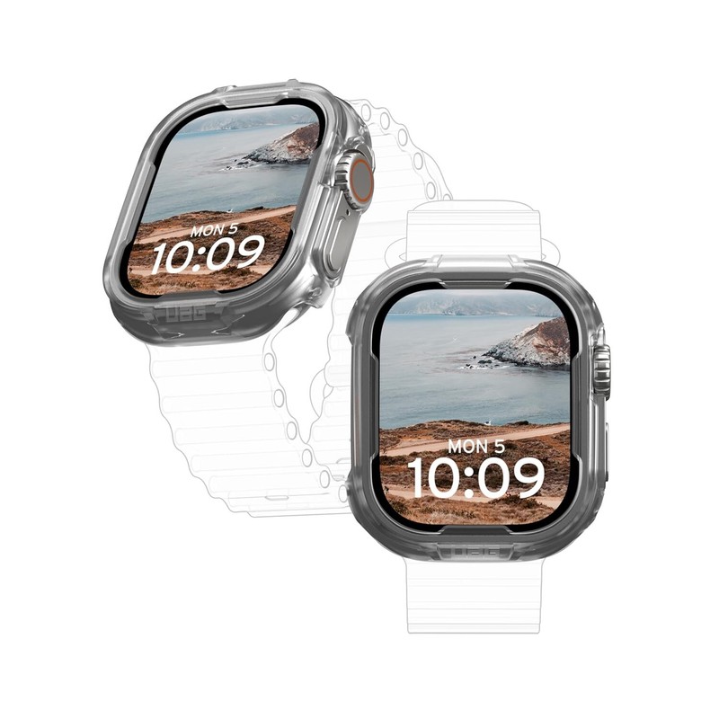 UAG Apple Watch Case 49mm iWatch Series Ultra 2/Ultra Scout Clear, Rugged Hard