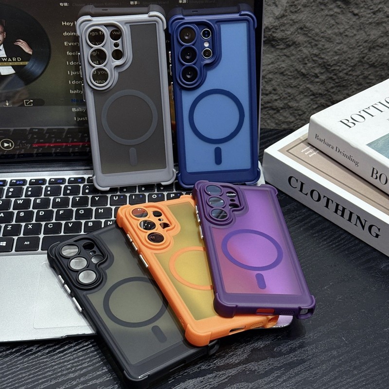 For Samsung Galaxy S26 Ultra S25 S24 Plus Magnetic Case Shockproof Matte Cover gallery
