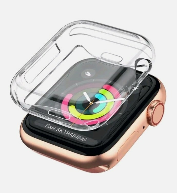 iWatch Apple Watch Series 4 3 2 1 TPU Protector Cover Case with Screen 44mm