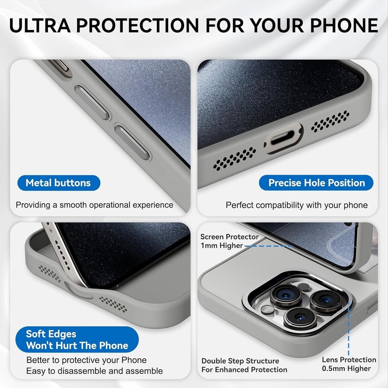 NFC Smark Ink Screen Case for iPhone 16 15 14 13 DIY Display Imaging Grey/Black gallery