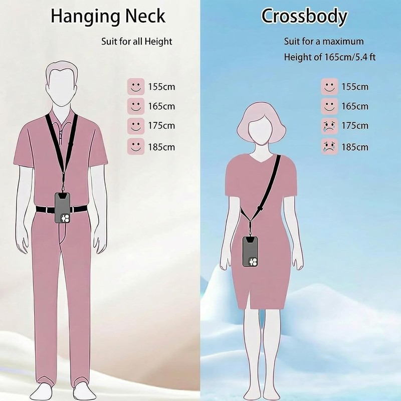 Versatile Phone Lanyard Set - 4 Adjustable Neck Straps with Anti-Theft Features gallery