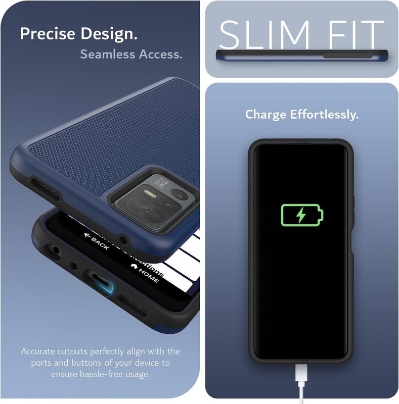 Lively Jitterbug Smart 4 Case Indigo Blue - Military Drop Tested Heavy Duty Slim gallery