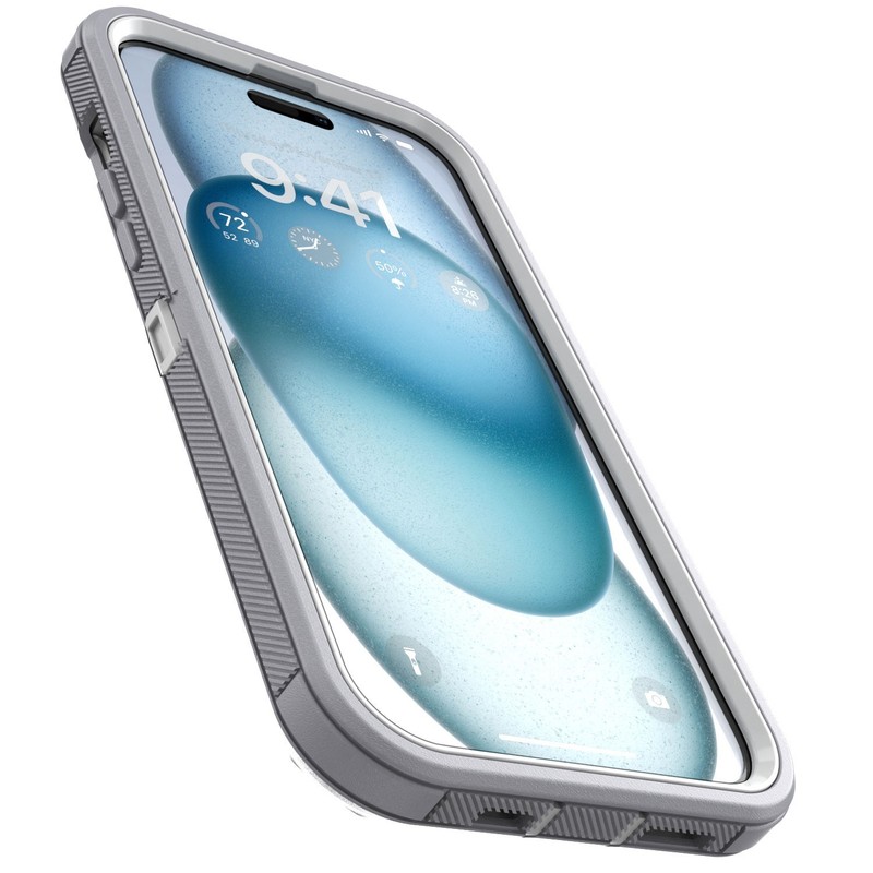 For iPhone 15 Heavy Duty Phone Case Rugged Hybrid Hard Cover / Screen Protector gallery