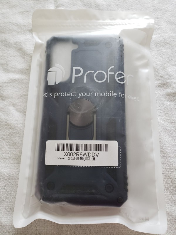 Profer (2) Pack Compatible with Samsung Galaxy S21 TPU 3D Case Clear Navyblue