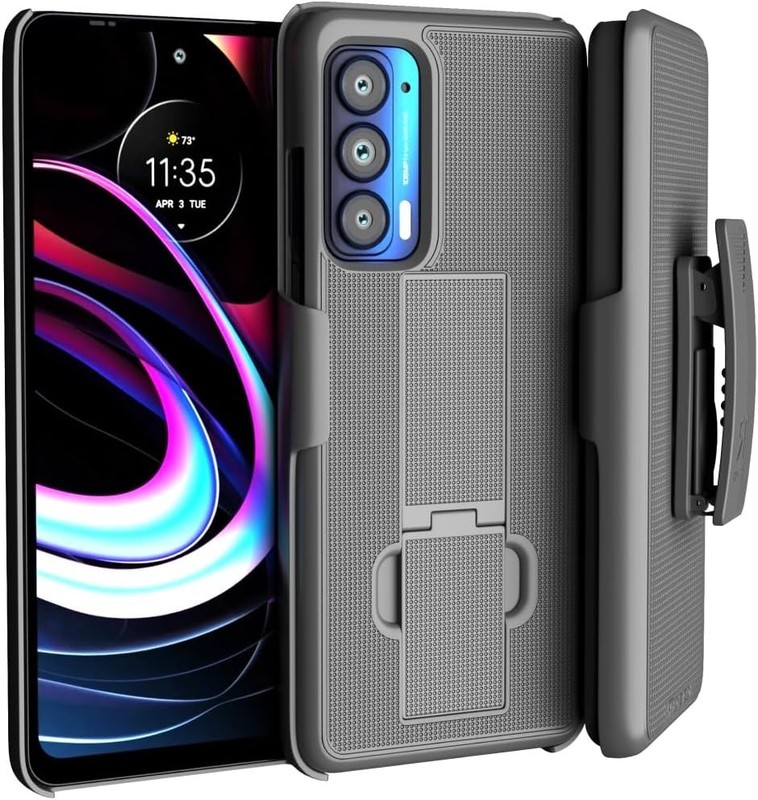 Belt Clip Holster Case for Motorola Edge 2021 / Verizon Moto Edge 5G UW – Heavy