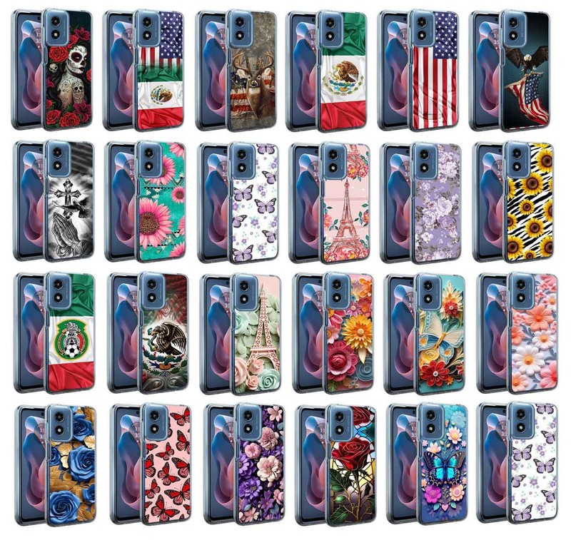 For Motorola Moto G 5G 2024 – Texture Design Impact Cover Shock Proof Case