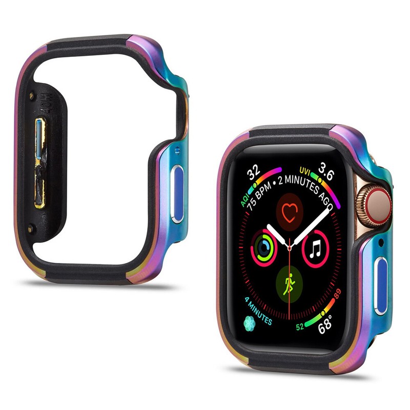 Metal+TPU Bumper Case Frame Cover For Apple Watch Series 9 8 7 6 5 40/44/41/45mm