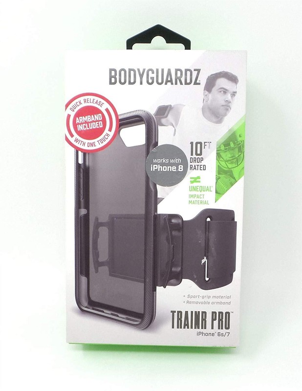 BodyGuardz Trainer Pro Sport Grip Armband Case for iPhone SE 3rd 2nd gen 8 7