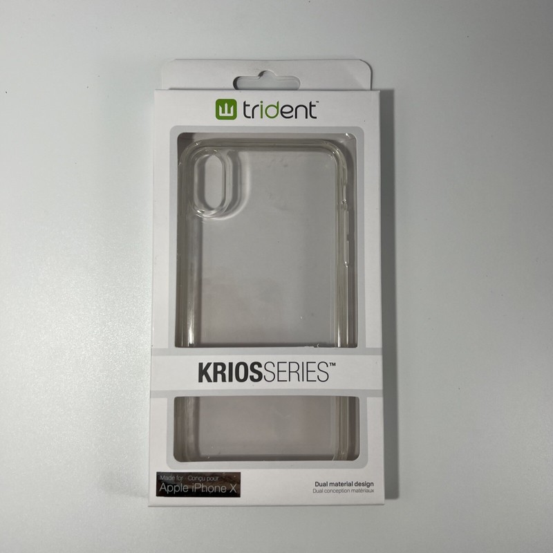 Original Trident Transparent Clear Case Impact Resistant Cover for iPhone XS/X gallery