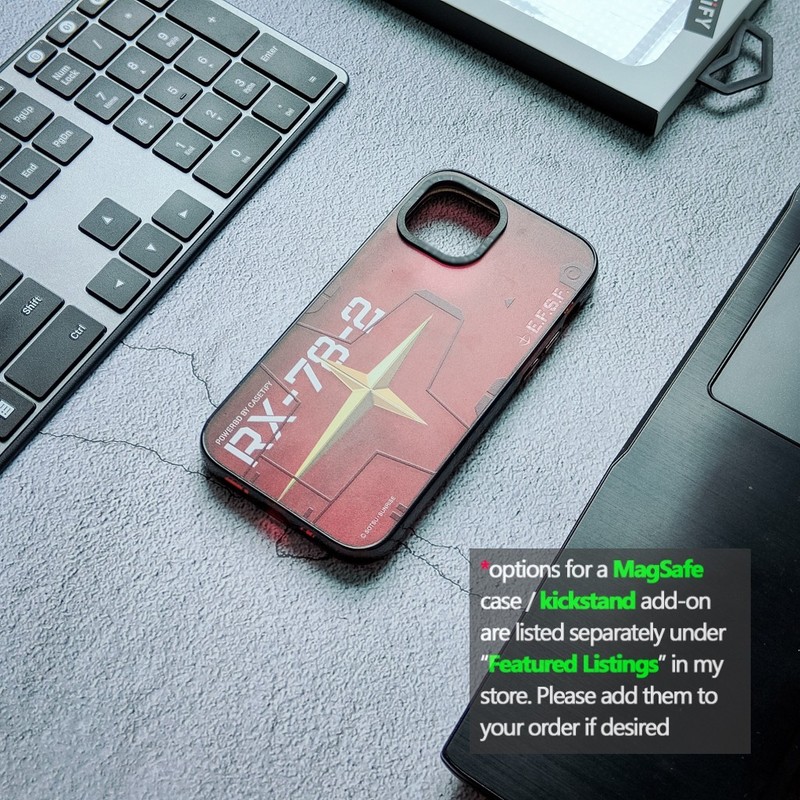 Mobile Suit Gundam Acrylic Case for iPhone 13-17 | optional MagSafe & Kickstand