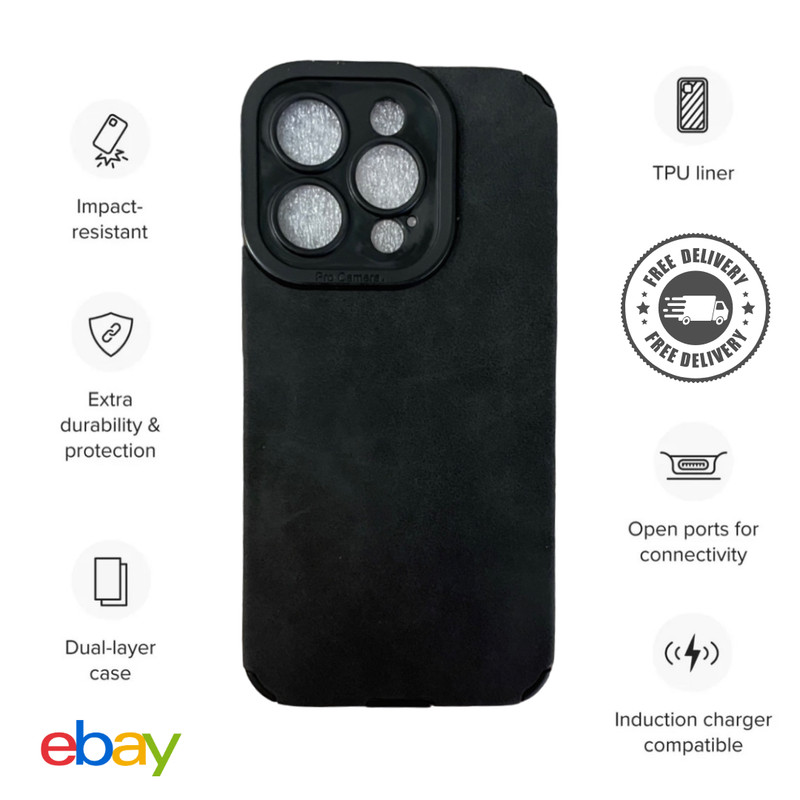 Iphone 15 Pro Premium Leather Case (Multiple Color Options)