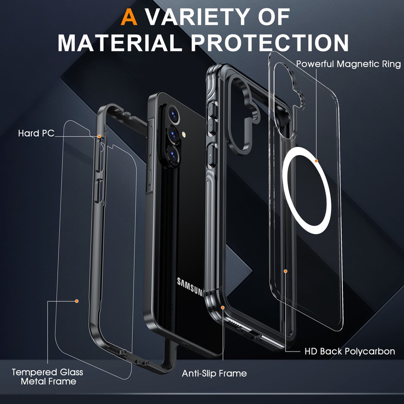 For Samsung Galaxy A16 5G/A36/A56 Case Phone Cover Shockproof +Screen Protector gallery