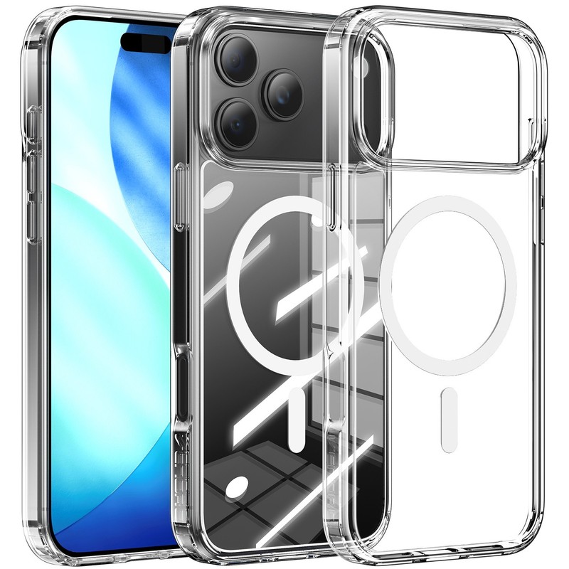 Magnetic Clear Case For iPhone 17 Pro Max 17 Pro 17 Shockproof Bumper Soft Cover gallery