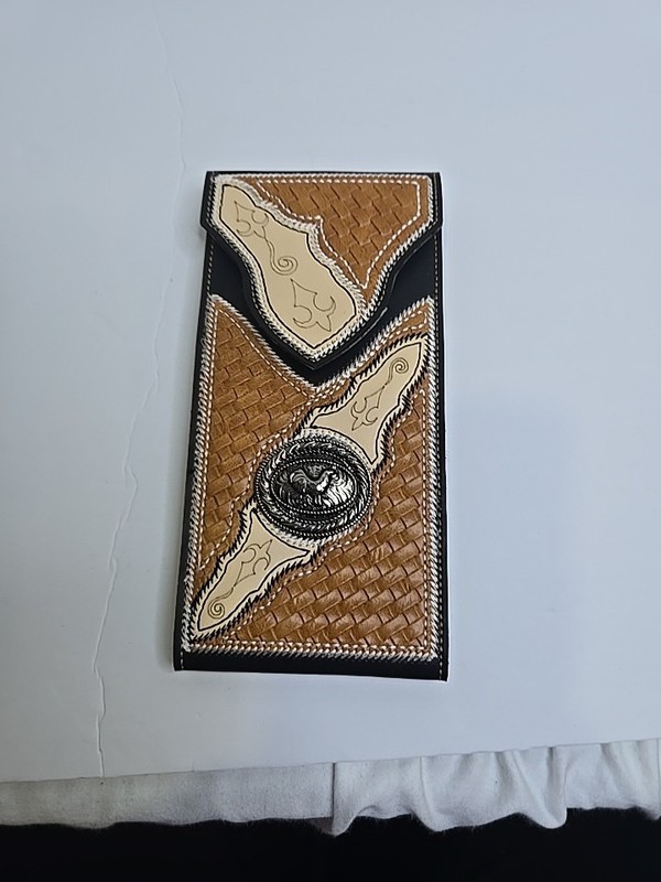 WESTERN LEATHER CELL PHONE CASE, FUNDA VAQUERA DE CUERO COWBOY RODEO PHONE CASE