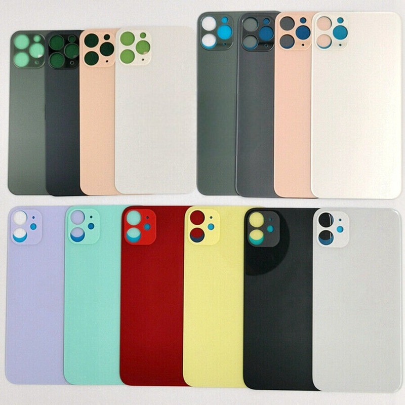 Big Hole Back Glass Cover Replacement For iPhone 8 X XR XS 11 12 13 14 Pro Max