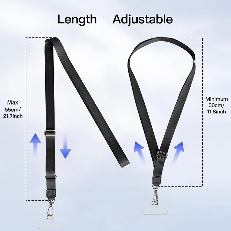 Versatile Phone Lanyard Set - 4 Adjustable Neck Straps with Anti-Theft Features gallery