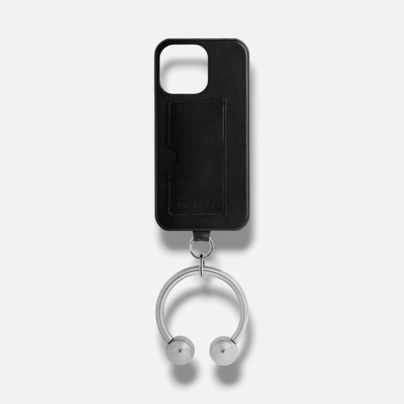 Balenciaga Men’s Black Piercing iPhone 16 Pro Max Case