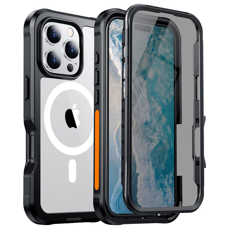 iPhone 16 Pro Max MagSafe Case Shockproof Heavy Duty Cover with Screen Protector