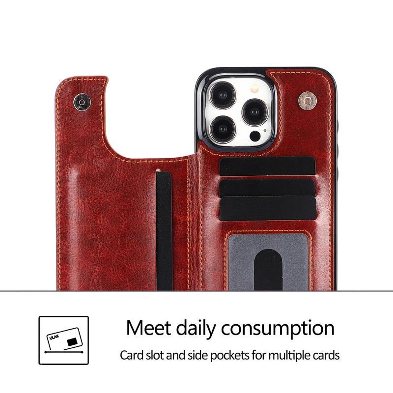 Wallet Card Case Cover Leather Magnetic For iPhone 17 16 15 14 13 12 11 PRO MAX gallery