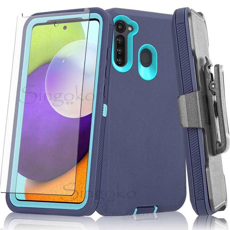 RUGGED SHOCKPROOF Phone ARMOR Case Cover Clip Holster Stand + SCREEN PROTECTOR gallery