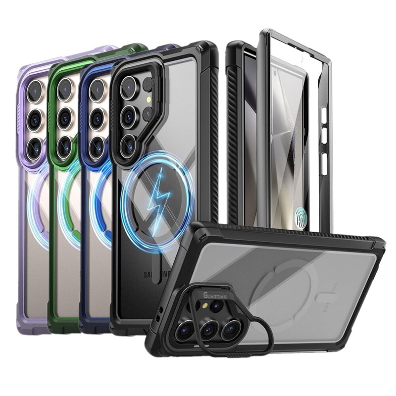 For Samsung Galaxy S24 Ultra Case S24 Plus Poetic Built-in Screen Camera Stand