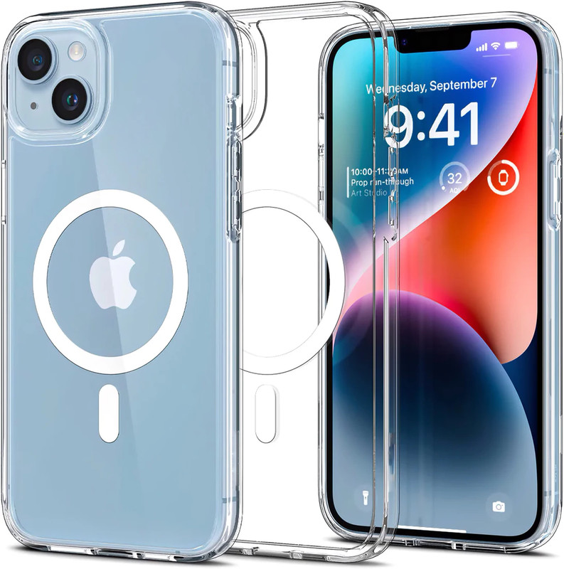 For Apple iPhone 16 15 14 13 12 Pro Max 11 Plus Clear Case Plating Mag Cover