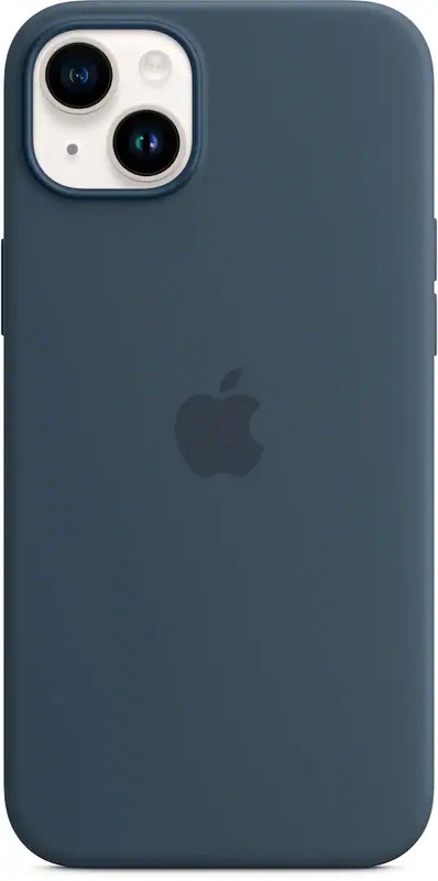 Apple – iPhone 14 Plus Silicone Case with MagSafe ( Storm Blue )