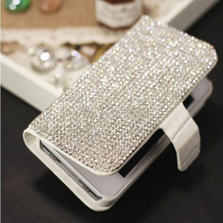 Diamond Wallet Flip Leather Bling Case For iPhone 12 11 Pro XS Max XR X 8 7 Plus