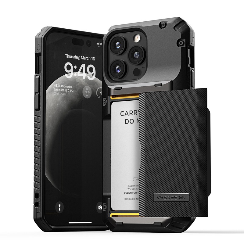 For Apple iPhone 15 / Pro / Max /Plus Wallet Phone Case VRS [Damda Glide Pro]