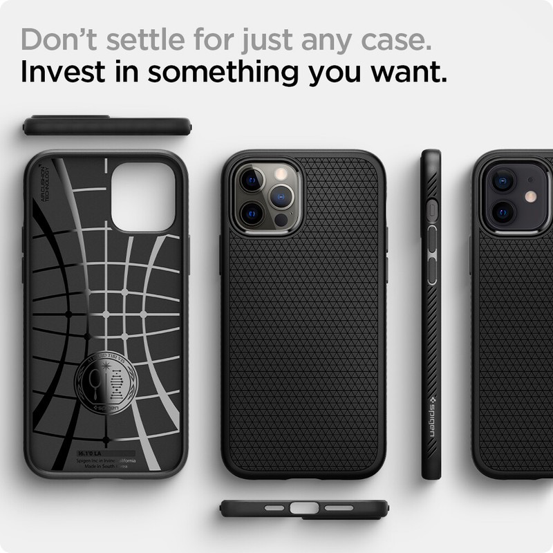 iPhone 12 Mini / 12 /12 Pro / 12 Pro Max Case | Spigen [ Liquid Air ] Slim Cover gallery