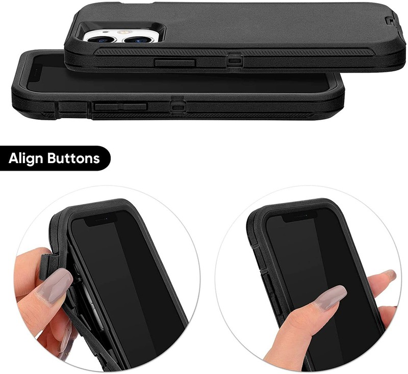 For iPhone 15 14 13 12 11 Pro Max XR 6 7 8 Plus Shockproof Case Screen Protector gallery