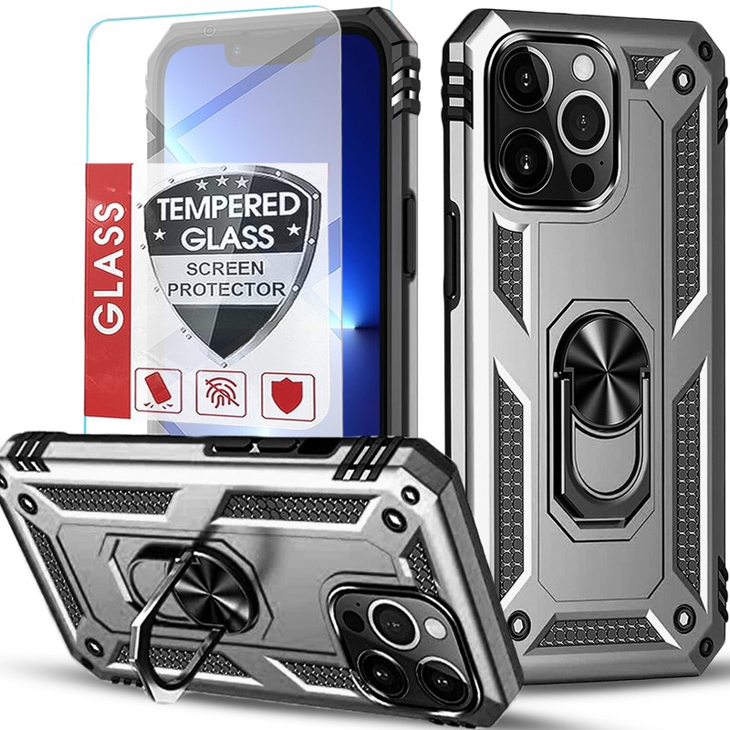 For iPhone 14 Pro Max 13 12 11 Plus Mini XR 7 8 6S SE Case+Tempered Glass Screen gallery