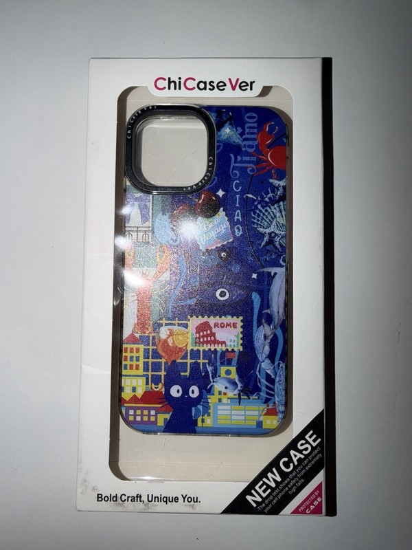 ChiCaseVer iPhone 13 Mini Case – City Blue Sea